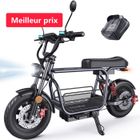 ISCOOTER Vélo électrique SD-1-Autonomie de 72 km - Quatre vitesses - 48 V - 15,6 Ah - Panier amovible - 1500 W - terrain et urbain