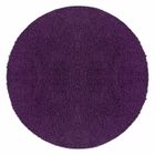 Carpetsale24 Tapis de Salon Shaggy Uni Tapis Violet 120 cm Rond Chambre Tapis Poil Long Moelleux et Doux