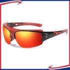 ZGKWL Lunettes de soleil Sport polarisées femmes hommes 2021 été marque cyclisme vtt voiture velo uv 400 incassable stylé Rouge