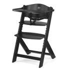 Chaise haute évolutive KINDERKRAFT ENOCK - Noir - Réglable - Pour bébé et enfant jusqu'à 10 ans