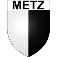 Metz 57 ville Stickers blason autocollant adhésif - Taille : 4 cm