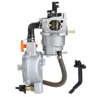 Qiilu Carburateur Kit de Conversion de carburateur à double carburant de générateur LPG NG pour bobine d'étranglement manuelle