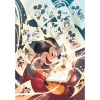 Puzzle 1000 pièces - CLEMENTONI - Disney 100 ans : Mickey - Dessins animés et BD - Mixte - 1000 pièces