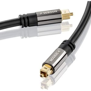 1m To 20m Numérique Noir Tos Link Optique Toslink Câble Audio Fibre Optique 