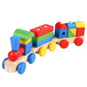 Deux rails bois souples, rails de folie pour train jouet en bois