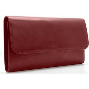 PORTE MONNAIE LONG PORTE FEUILLES cuir synthétique verni ROUGE