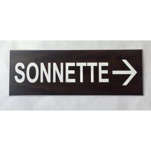 ASCENSEUR ESCALIER Format 50 x 150 mm plaque gravée personnalisée SONNETTE 