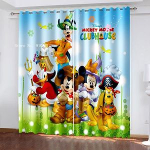 Rideau Micky Mouse Minnie Donald 160/210 cm de longueur v largeur chambre enfant 