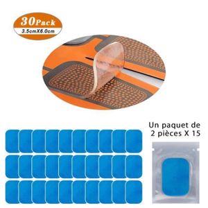 ACCESSOIRE ÉLECTROSTIM YF09606-30PCS EMS Gel Pad Électrodes de Remplacement de Formation Feuille Gel Hydrogel pour Electrostimulateur Musculaire Abdo