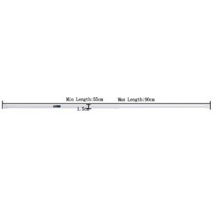 TRINGLE A RIDEAU Dioche Tringle à rideau Tringles de Rideau de Douche, télescopique en acier inoxydable, rétractable, 55-90 cm, linge tringle
