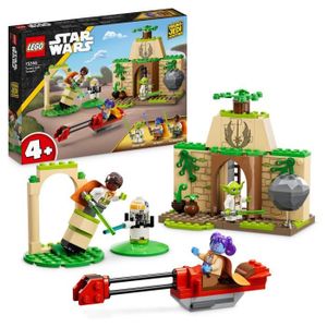 ASSEMBLAGE CONSTRUCTION LEGO® Star Wars 75358 Le Temple Jedi de Tenoo, Jouet avec Figurine de Droïde et Maître Yoga