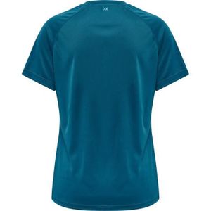T-SHIRT MAILLOT DE SPORT T-shirt femme - Hummel - hmlcore xk core poly - manches courtes - coupe féminine - bleu corail