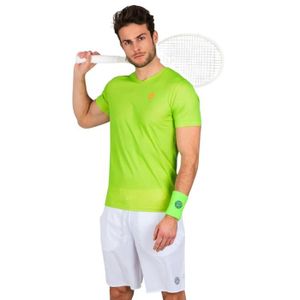 MAILLOT DE TENNIS T-shirt Bidi Badu ted tech - vert néon/orange