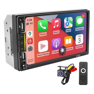 AUTORADIO Double Din Car Stereo with CarPlay 7inch Touchscreen Link Receiver