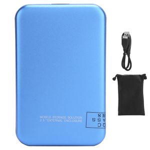 DISQUE DUR EXTERNE Disque dur externe portable 2,5 pouces USB3.0 bleu