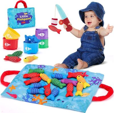 PREMAMAN Jeu de pêche à la ligne aimanté Noir - Jouets 2ème Age - Éveil