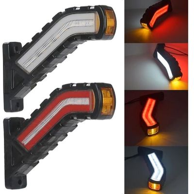 Lot De 4 Feux Latéraux LED Blanc 12V/24V Pour Camion Remorque - E9 R10 R148