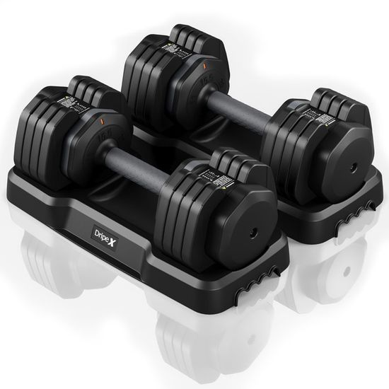 Haltères Fonte 15-40kg RE:SPORT Kit Haltères 2-en-1 15-40kg - Haltères Modulables Avec Barre De Liaison Haltères Réglables Amazon