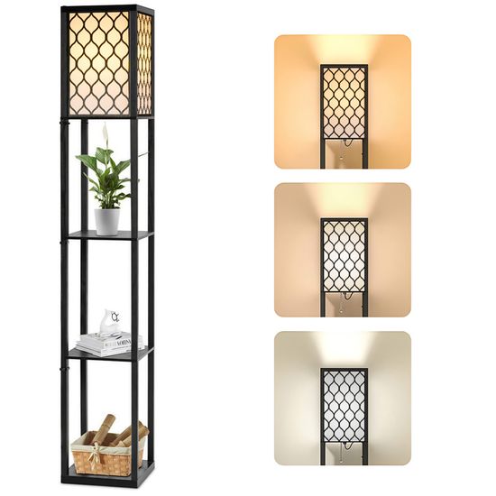 Lampadaire Étagère SUNMORY 3 Températures Couleur - Lampadaire Salon LED Avec Ampoule