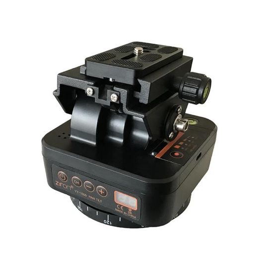 Noir-Tête de trépied électrique panoramique à 360 degrés, avec télécommande Bluetooth, pour