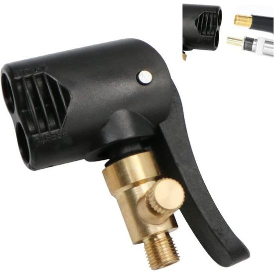 2 Adaptateurs De Valve De Pneu En Laiton - Pour Gonflage Auto, Moto, Vélo - Raccord Universel