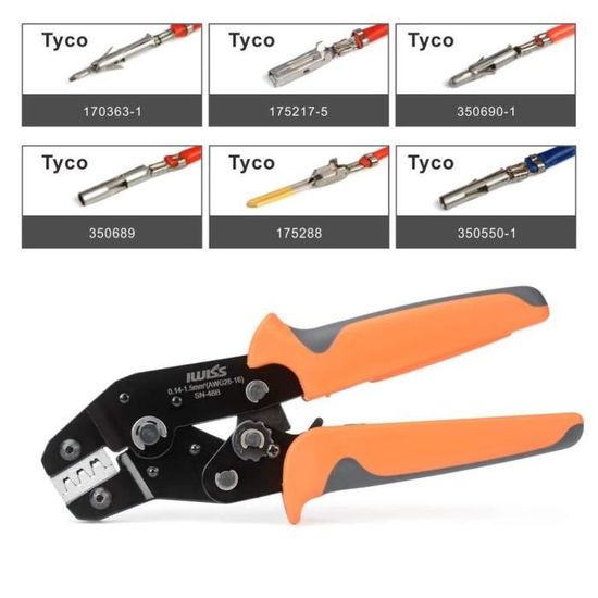 thumbnail image 2 of IWISS SN-28B Crimping Tool – 7 Inch, For Dupont, JST, Clamp Connectors 2 of 6