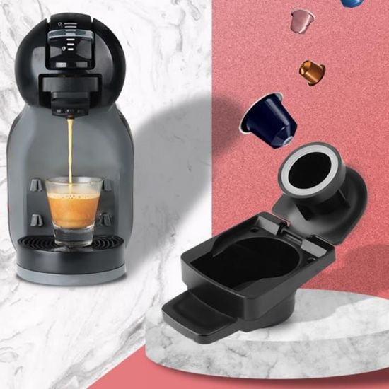 économie Café Poudre DIY Capsule Café Réutilisable Dolce Gusto - Adaptateur Rechargeable - FOVNOT Dosette Dolce Gusto