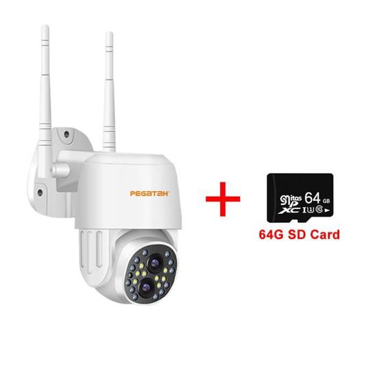 Caméra Surveillance Extérieure PTZ IP WiFi Durevin – 12MP – Zoom X8 – Neuve