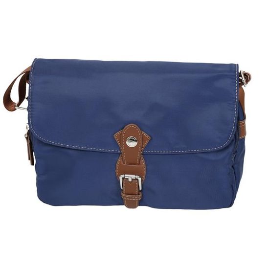 Pochette Katana En Nylon Avec Renfort Cuir De Vachette – Modèle K78215 Marron – Compacte Et Légère, Plusieurs Poches Zippées – Idéale Quotidien Ou Voyage Léger