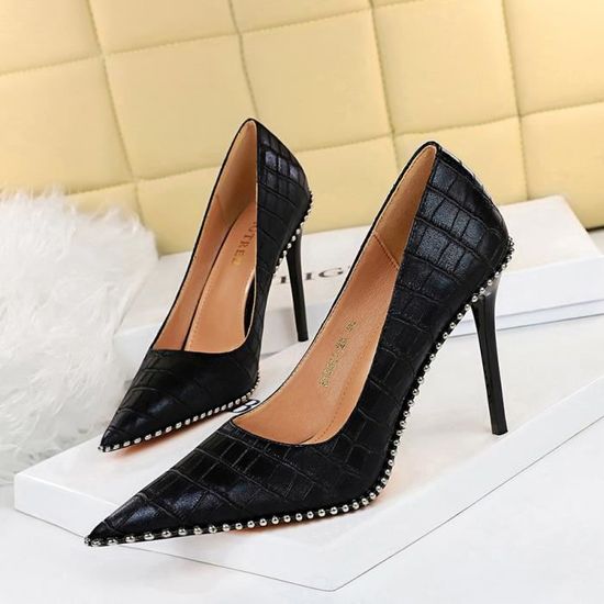 Chaussure Escarpin Tres Haut Talon Escarpins Femme à Talon Haut