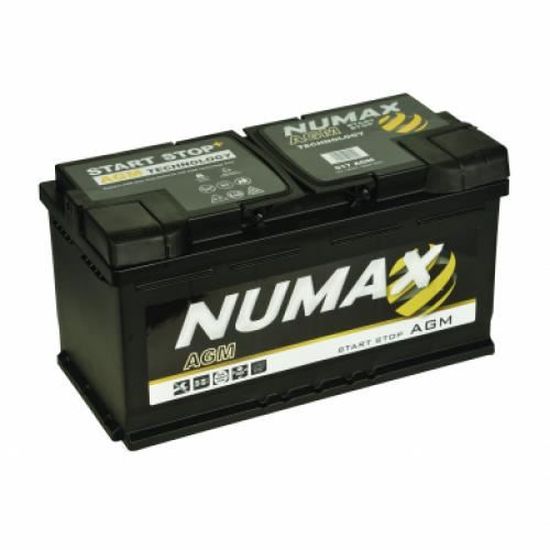 Batterie Numax AGM 12V 6Ah 110A - YT7B-4, étanche Sans Entretien, Pour Alarme, Moto, Véhicule Léger - 11