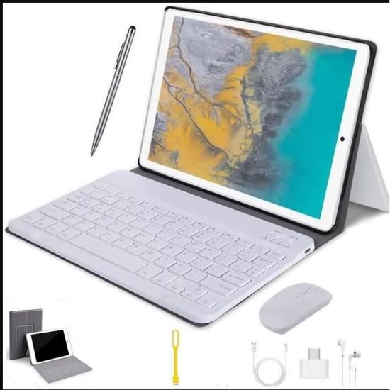 Ordinateur Portable 2 en 1- 10,1IPS - Stockage 64Go - 4 Go RAM - Android  10.1 - 4G Tablette - Doré - Cdiscount Informatique