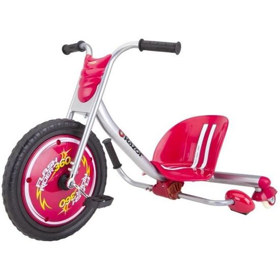 Tricycle enfant FlashRider 360 - RAZOR - Rouge - Tourne à 360° et fait jaillir des étincelles