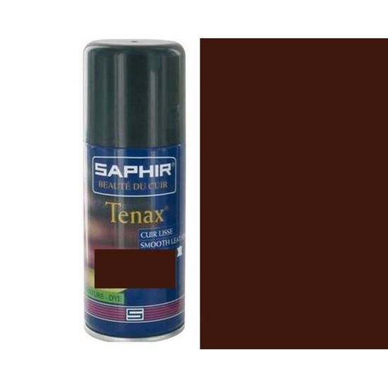 Teinture Aérosol Pour Cuir Saphir Tenax - Brun Sanglier 32, 400 Ml, Pour Rénovation Et Entretien Du Cuir