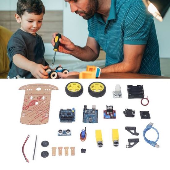 Kit De Châssis De Voiture,Robot Intelligent,Stop-suivi De Moteur,Boîte De Batter Kit De Châssis De Voiture,Robot Intelligent,Stop-suivi De Moteur,Boîte De Batter