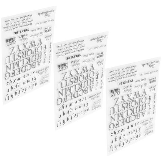 PATIKIL Lettre Timbres Auto-encrage, Caractère G Plastique Petit Alphabet Timbres Initial Timbre Mini Tampon Ensemble pour Classe Scrapbooking Art, Bleu Coquille