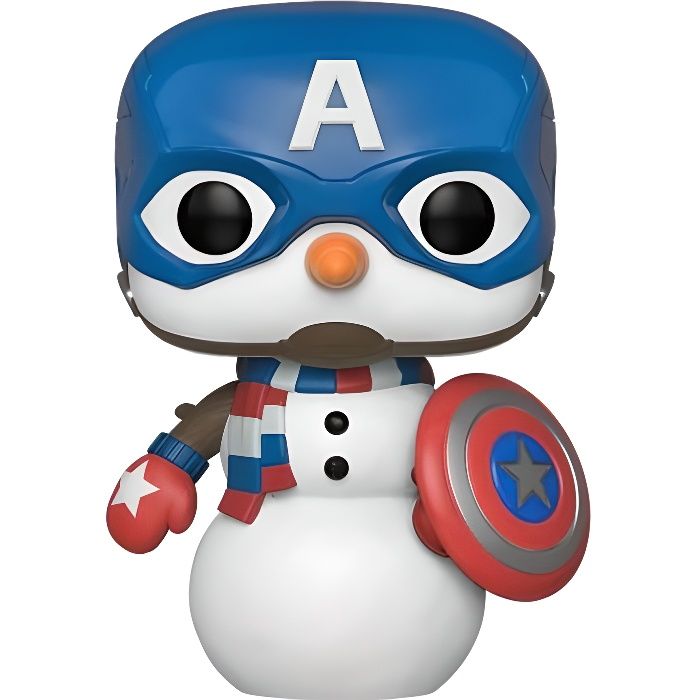 Figurine Funko POP Marvel : Holiday Capt America Collection en vinyle Adulte Mixte Autres - vue 1