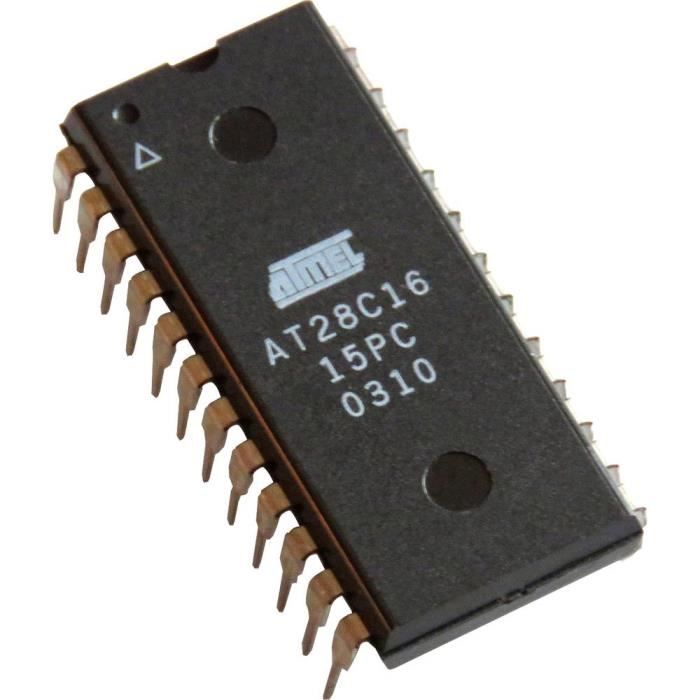 CI Mémoire Atmel AT28C16-DIP24 DIP-24 EEPROM 16 ko 2 K x 8 1 pc(s)