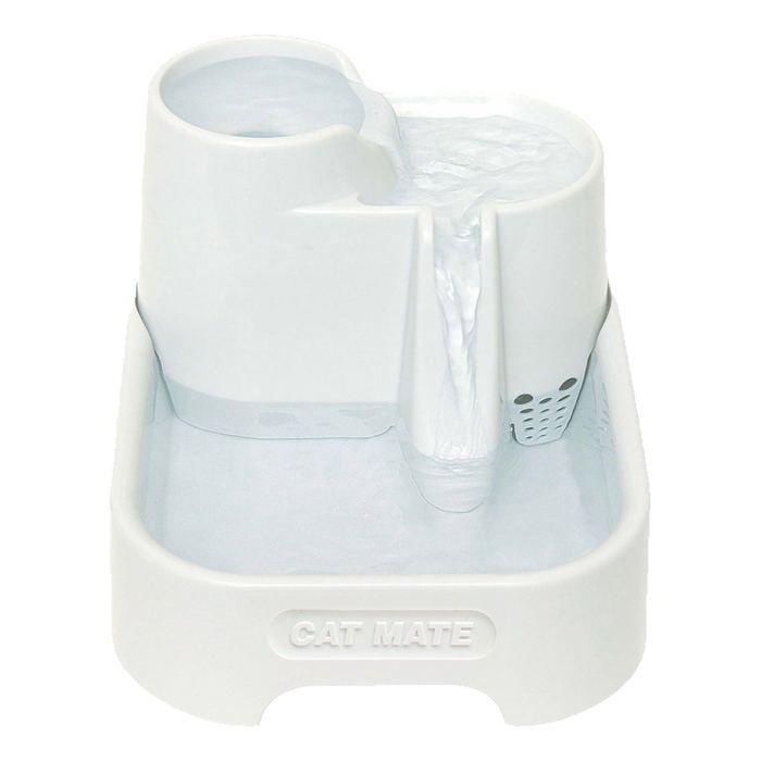 KERBL Abreuvoir CatMate - 2000 ml - Blanc - Pour chat et chien