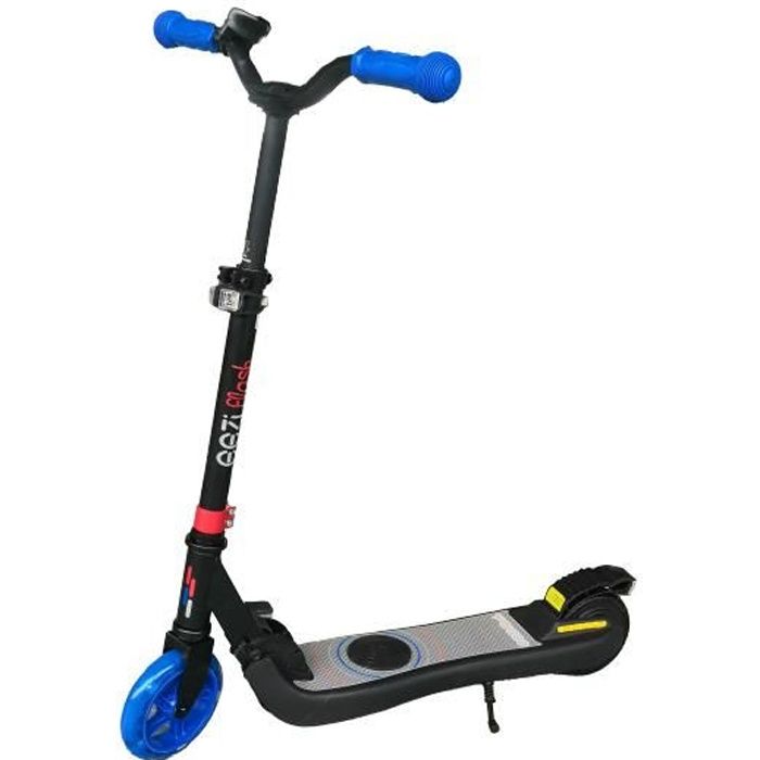 Trottinette électrique pliable EEZIFlash pour enfant 3-8 ans - 120W, 10 Km/h, capacité de charge 50 Kg - Coloris bleu