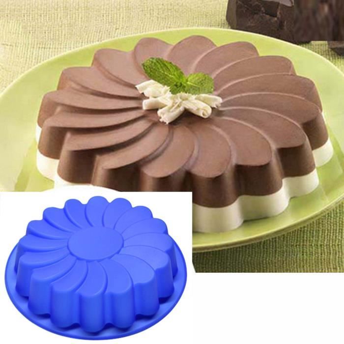 Moule à gâteau Moule à gâteau en silicone de type fleur Ustensiles de cuisine-054