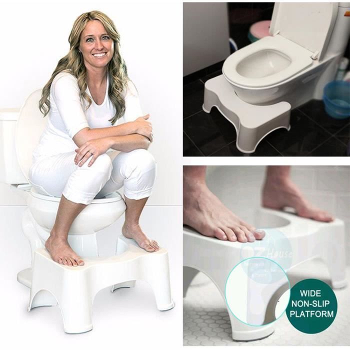 Squatty Potty salle de bains toilettes Tabouret Repose-pieds Étape Constipation Piles aide de secours FD1338