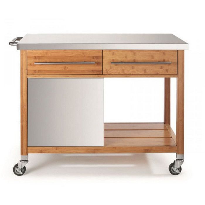 Dm creation - chariot pour plancha 2 tiroirs - 00067n