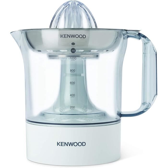 Kenwood Presse Agrumes Électrique JE290, Appareil à Jus, Capacité 1L, Blanc