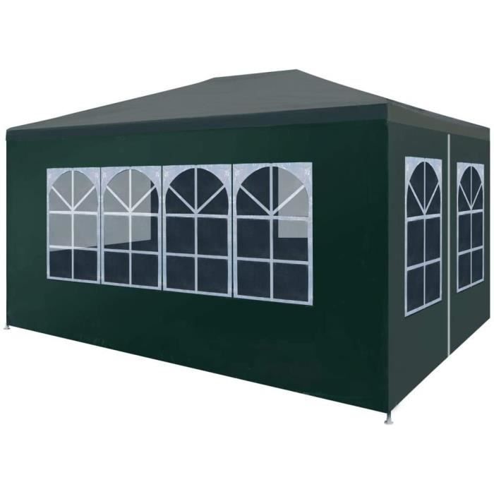 Tonnelle de jardinL Tente de Reacuteception 3x4 m Vert Jardin Terrasse Patio Pavillon Tonelle77