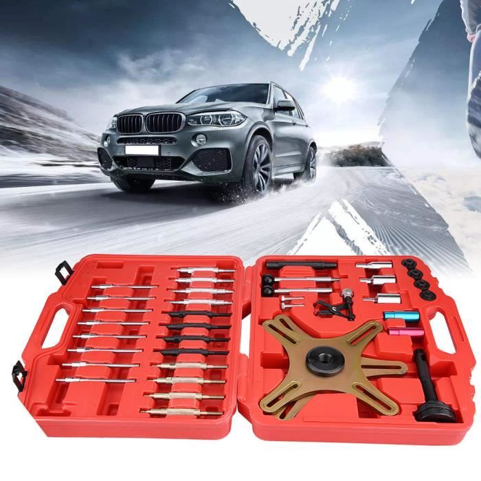 Levier 38Pcs Kit d'Outils d'Embrayage Outil Montage d'Embrayage Outil d'Alignement d'Embrayage Voiture Rouge, 47x42x12cm -ZOO