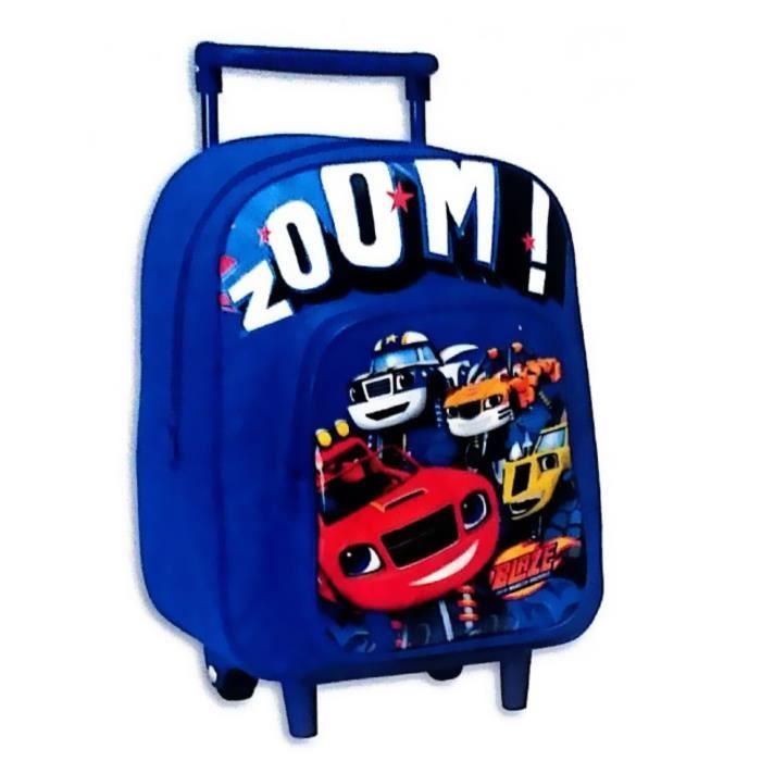 BLAZE ET LES MONSTER MACHINES - Petit cartable trolley 28cm ZOOM Blaze et les Monster Machines