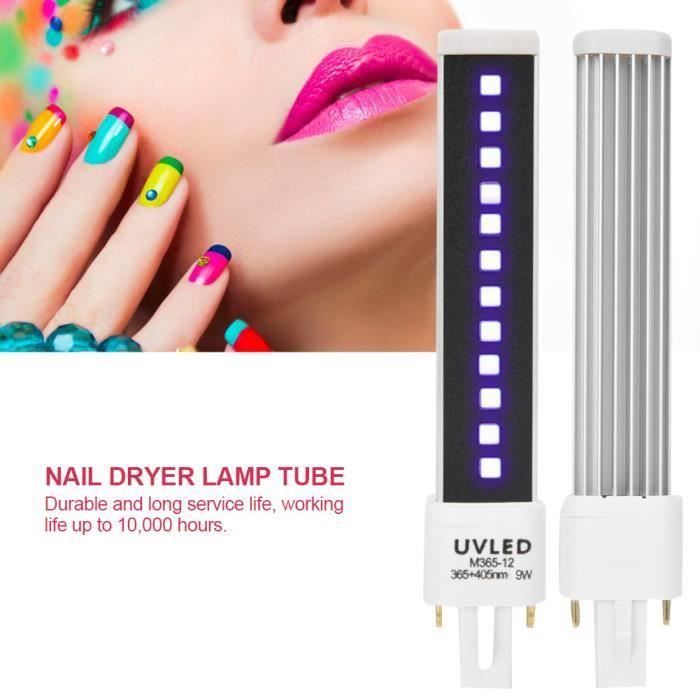 Lampe de remplacement de tube de lumière de séchage de séchage de gel d'ongle de Double Source de lumière Outil de manucure MKK87