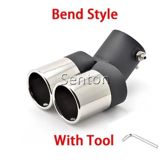 Pièces Auto,silencieux d'échappement double sortie,pour voiture,Chevrolet Cruze,Aveo,Ford Focus 2,Kia Rio,K2,Mazda 6,3 - Type 1