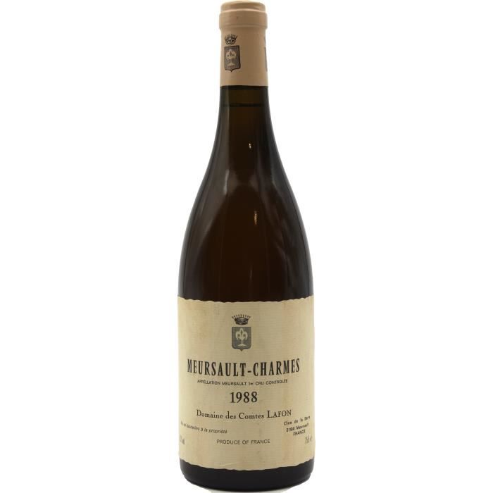Meursault-Charmes 1988 - Domaine des Comtes Lafon - 75cl AOC Bourgogne